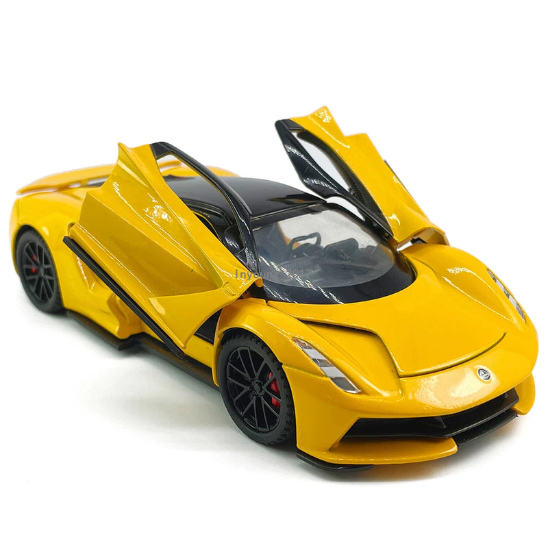 1:32 2020 Lotus Evija Model Car Diecast Toy Vehicle Kids Toys Boys Gifts Orange Battery