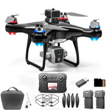 Hobby Drone With Screen On Controller, Airplane Helicopter Dual Black