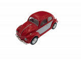 2.5" Kinsmart VW 1967 Volkswagen Beetle 2 Tone Diecast Model Toy Car 1:64 Red
