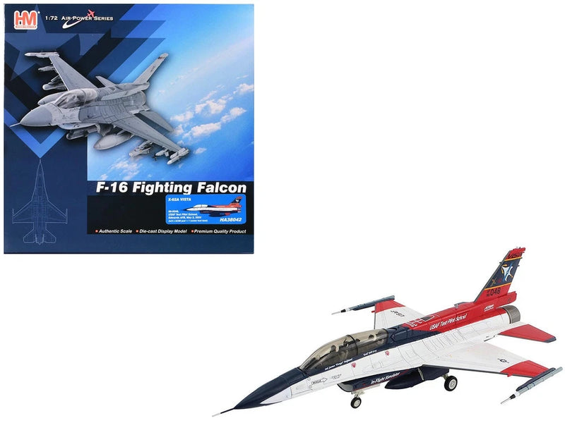 1/72 General Dynamics X-62A VISTA jet model aircraft with landing gear, red and gray