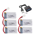 H31 Battery 3.7V 5pcs Charger 480mAh 752535 Lipo H107 H31 KY101 E33C E33 Battery