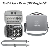 For DJI Avata FPV Goggles V2 Drone Accessory PU Storage Shoulder Bag Waterproof
