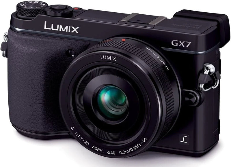 Panasonic Lumix GX7 Lens Kit with Single Focus Lens Black DMC-GX7C-K