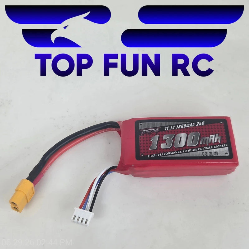 FMS PREDATOR 3S 1300mAh 25C 11.1V LIPO BATTERY Battery