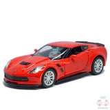 1:36 Chevrolet Corvette C7 Model Car Diecast Toy Vehicle Collection Kid Gift Red