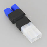 RC battery adapter plug with black housing and white Tamiya female connector