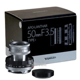 Voigtlander APO-LANTHAR 50mm F3.5 Type I VM Mount Manual Focus Lens BLK xCHROME