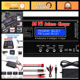 80W Battery Balance Charger with AC Adapter & 8-in-1 Cable Set for LiPo Li-ion R Battery