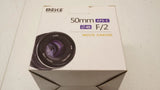 Meike MK-50mm f/2.0 APS-C Manual Focus Prime Lens Large Aperture Sony E/ X Mount