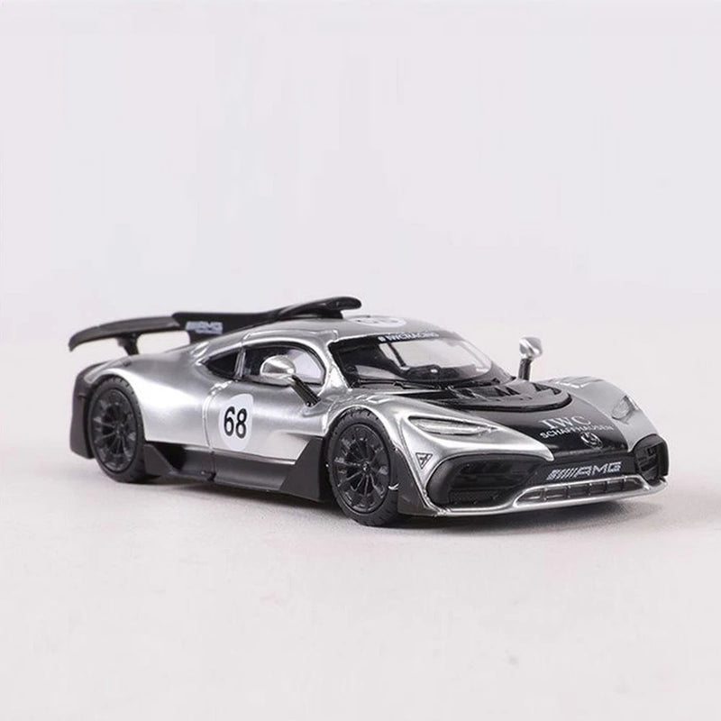 Collector's Edition 1:64 AMG ONE Silver Diecast - Detailed Alloy Model