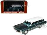 1964 PONTIAC SAFARI GULFSTREAM AQUA 1/43 MODEL BY GOLDVARG COLLECTION GC-093 A