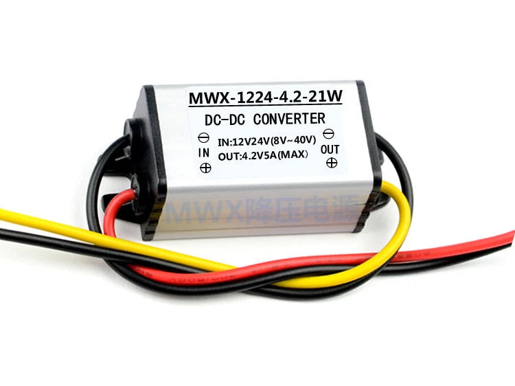 12V/24V to 4.2V 5A DC/DC Power Converter Regulator Module Step Down Adapter
