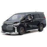 1:24 Alphard MPV Model Car Diecast Toy Vehicle Doors Hood Open Light Sound Black