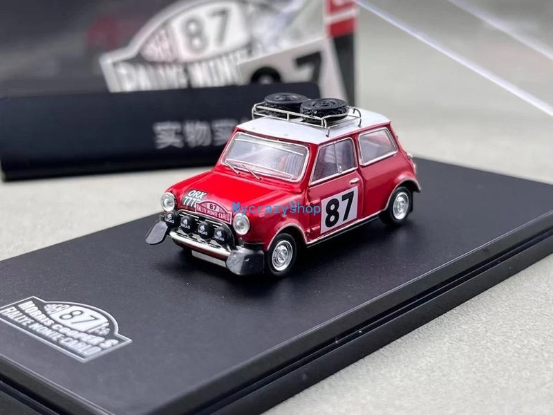CR GCD 1:64 Morris Mini Cooper S Rallye #87 Sports Model Diecast Metal Car