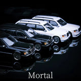 Mortal 1:64 MB S124 Black/White Diecast Model Car