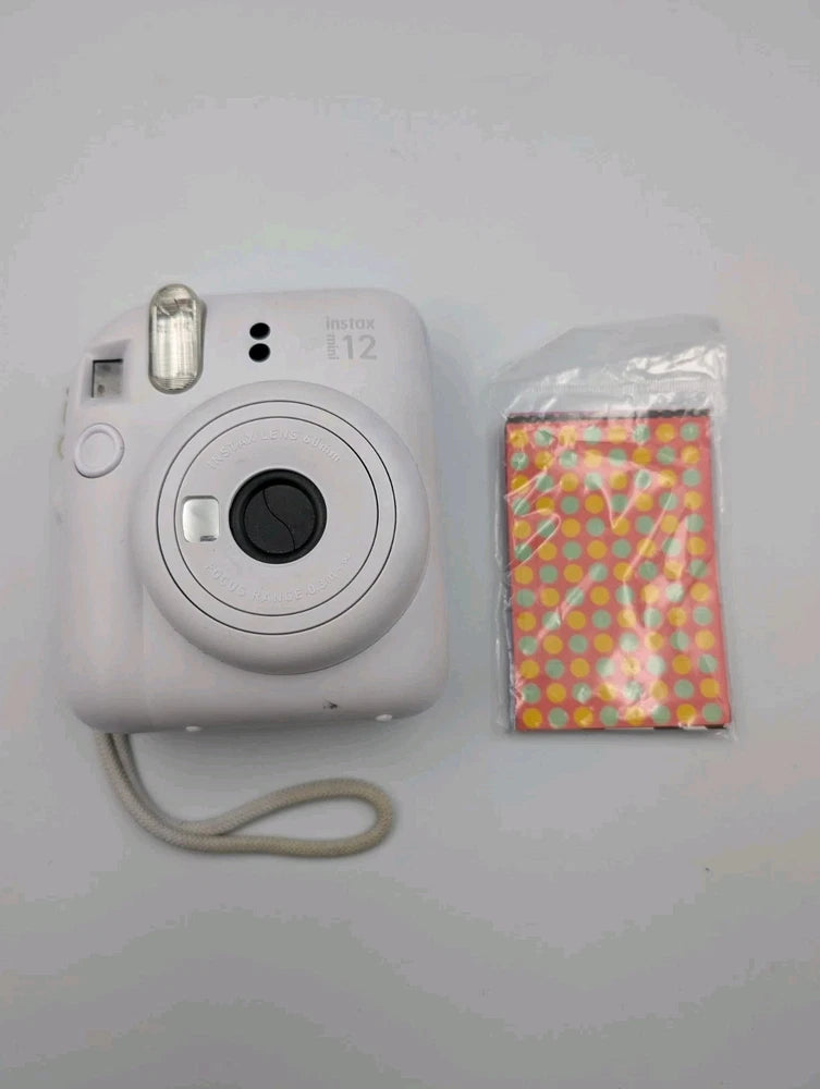 Fujifilm Instant Camera Instax Mini 12 - Clay White - Tested and Working