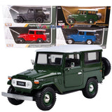 MOTORMAX 79323 TOYOTA FJ40 FJ 40 LAND CRUISER 1/24 DIECAST MODEL CAR NEW IN BOX