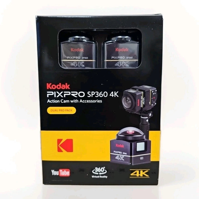 Kodak PIXPRO SP360 12.7MP 4K Action Camera Dual Pro Pack
