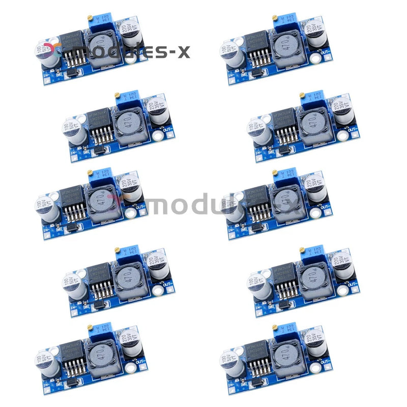 10PCS Buck Step-down LM2596 Power Supply Converter Module DC4~35 to 1.25-35V