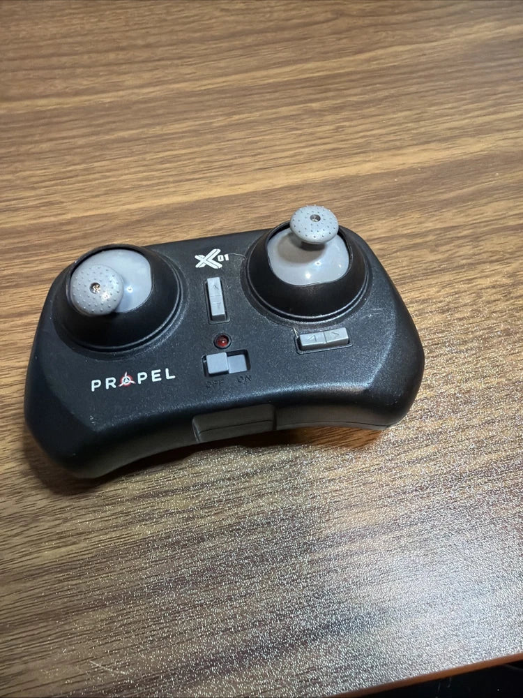 Propel drone remote controller with dual thumb joysticks, black