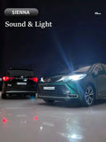 1/24 TOYOTA SIENNA MPV:Diecast Model Car Pull Back Light Doors Openable Gift