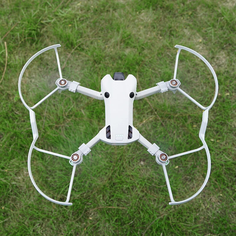 White propeller guard ring set for DJI Mini 4 Pro drone