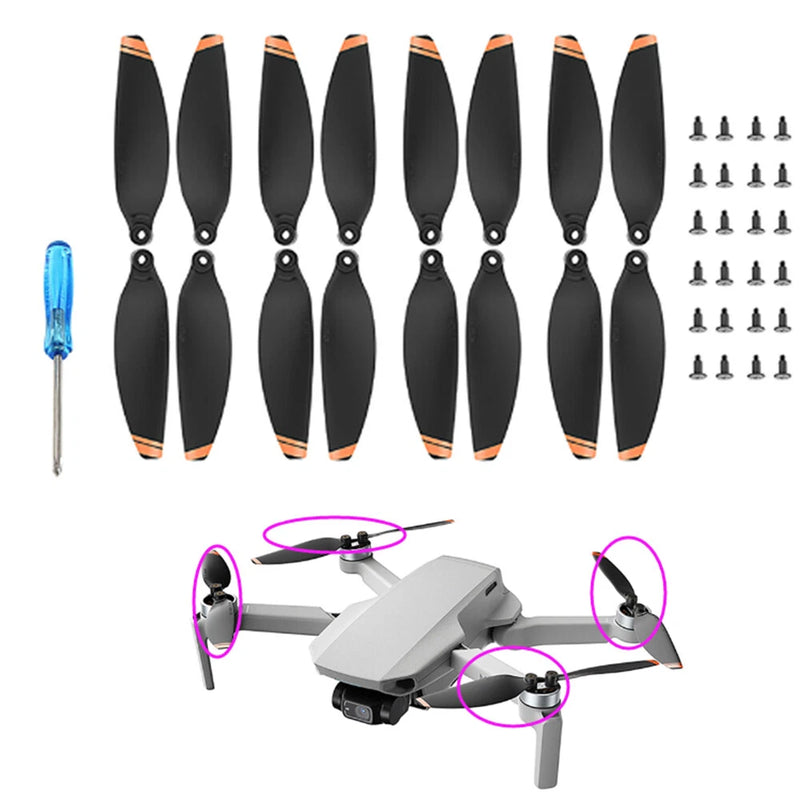 For DJI Mini 2/SE /2SE Replacement Prop Blades Low Noise Propellers Drone Parts