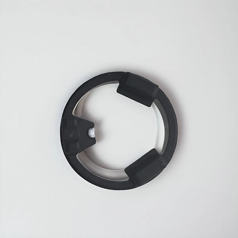 Drone motor shock cap, black circular ring with inner insert