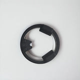 Drone motor shock cap, black circular ring with inner insert
