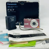 Panasonic LUMIX DMC-FX7 Bronze Compact Camera With Box From Japan