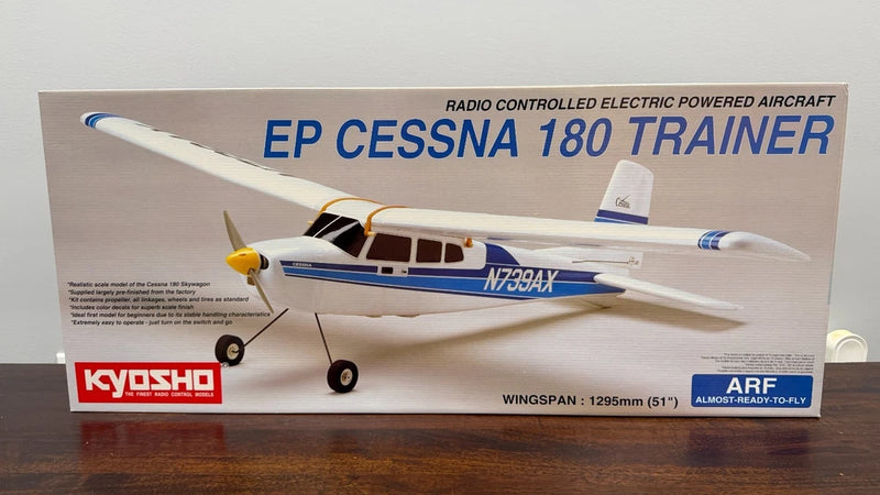 Kyosho EP Cessna 180 RC Airplane ARF Kit With Motor