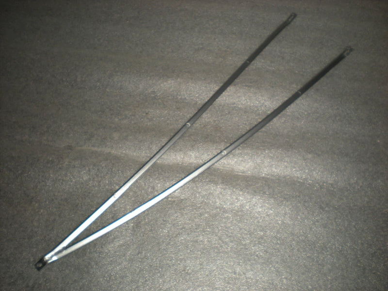 Left wing support struts, carbon-fiber rods with pointed end, two-piece set