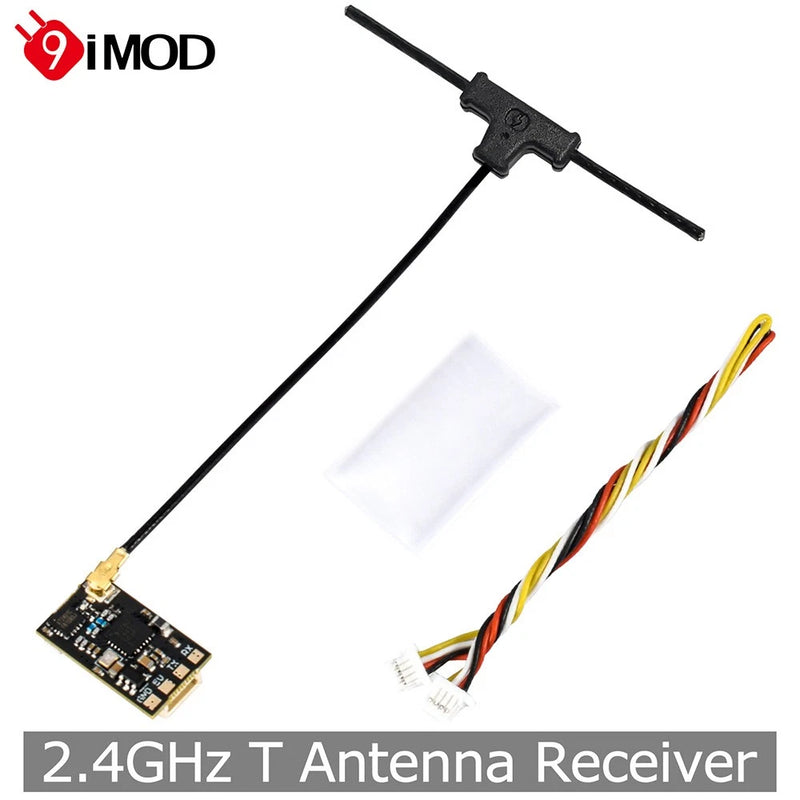 2.4GHz T-antenna receiver module with antenna boom and connector wires