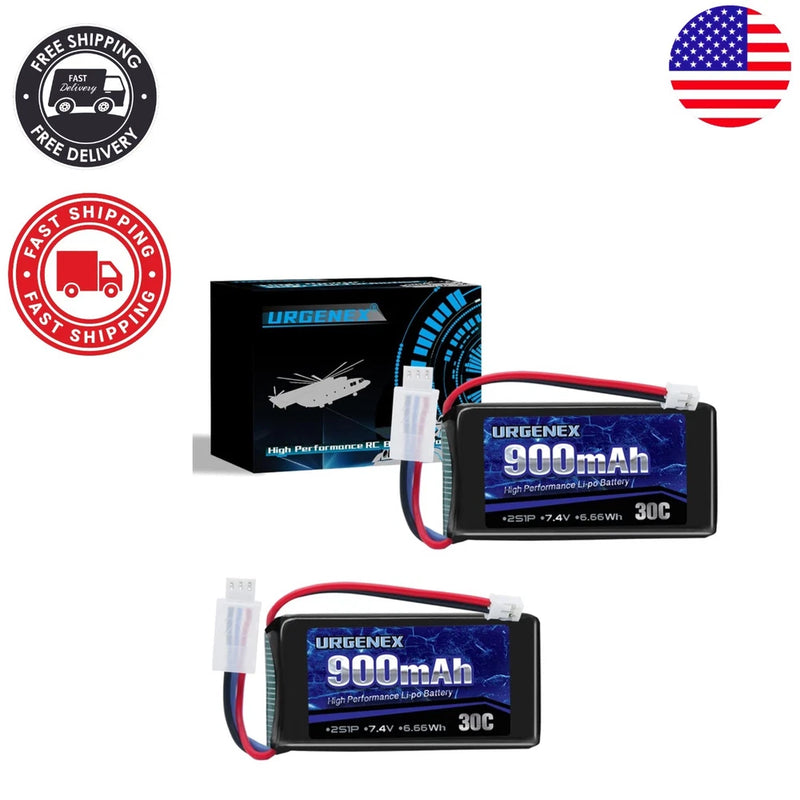 High Performance 7.4V PH2.0 30C Lipo Battery - Perfect for 1/10 to 1/24 RC Cars Battery
