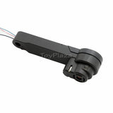 Black quadcopter CCW motor with prop mount and wire leads