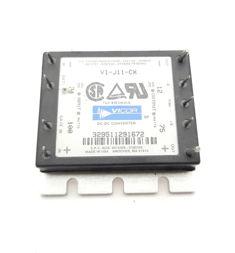 Vicor VI-J11-CX Isolated Module DC-DC Converter 1 Output 12V 6.25A 21V-32VDC 75W