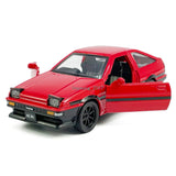 1:37 1983 AE86 Model Car Metal Diecast Toy Cars Boys Toys for Kids Gifts Red