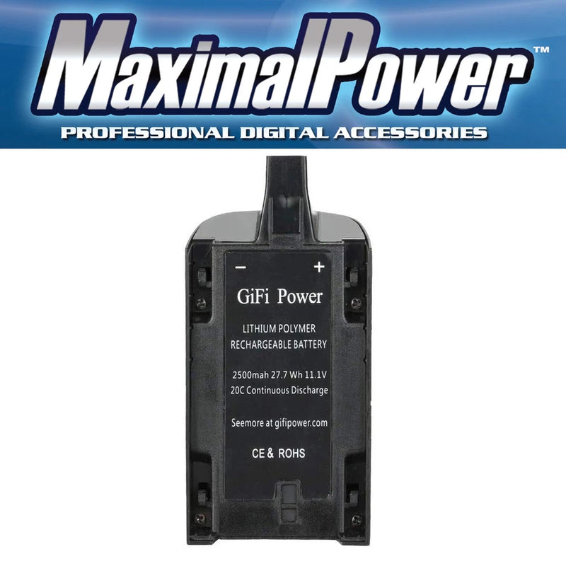MaximalPower Rechargeable Battery for Parrot Bebop 3.0 2500mAh 11.1V Li-Po Battery