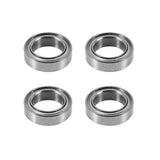 Set of 4 metal bearings with inner ring, cylindrical roller style