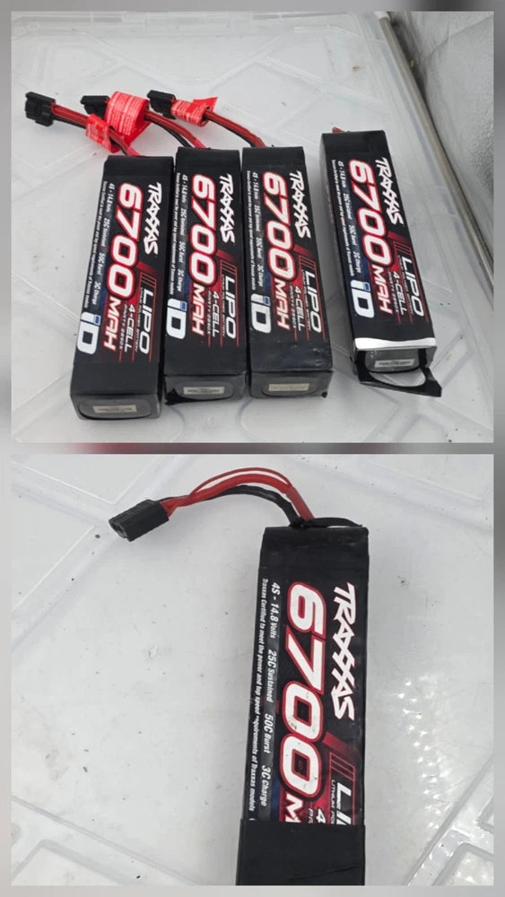 PARTS Traxxas 2890X 4S 14.8V 6700mAh 25C Lipo Battery w/ID Connector:MAXX XMAXX