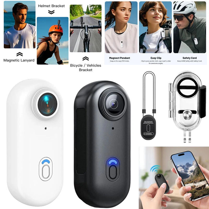 4K MINI HD WIFI Action Camera Thumb Sports DV Portable Video Recorder Waterproof