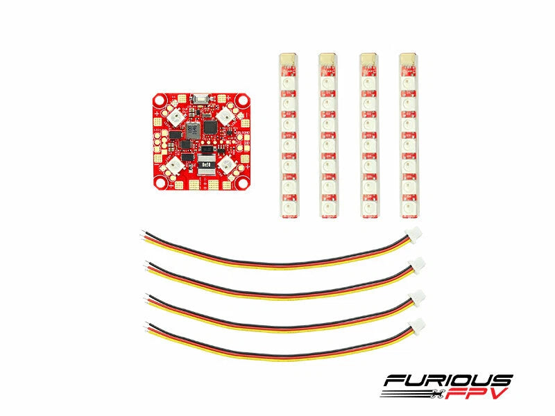 Furious FPV FPV-PDB-1R Lightning PDB with Single Row LED Strip