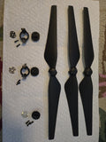 USED DJI Inspire 2 Propeller Blade CW CCW Prop 1550T  and motor mounts CW CCW.