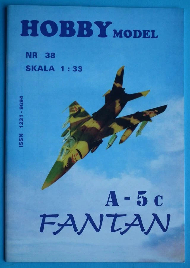 A-5C Fantan model kit box with painted ground-attack aircraft artwork