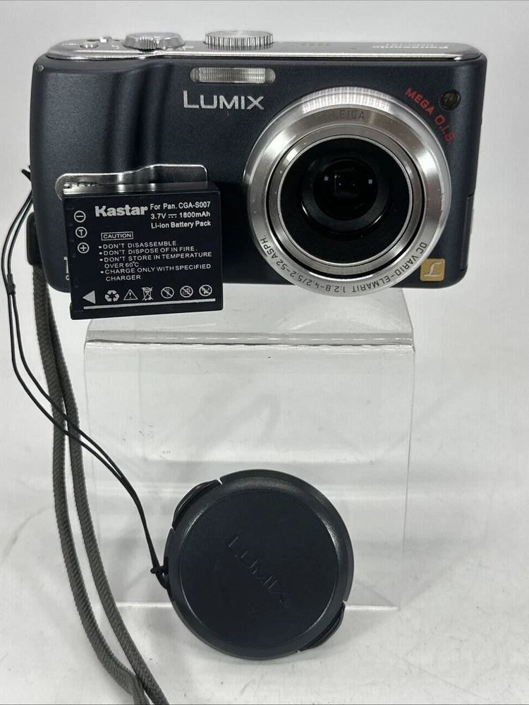 Panasonic LUMIX DMC-TZ1 5.0MP Digital Camera Gray with Battery For Parts READ!!!
