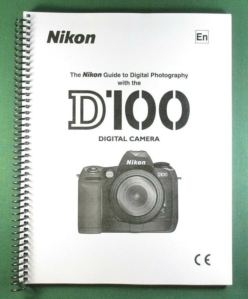 Nikon D100 Instruction Manual: 212 Pages & Protective Covers