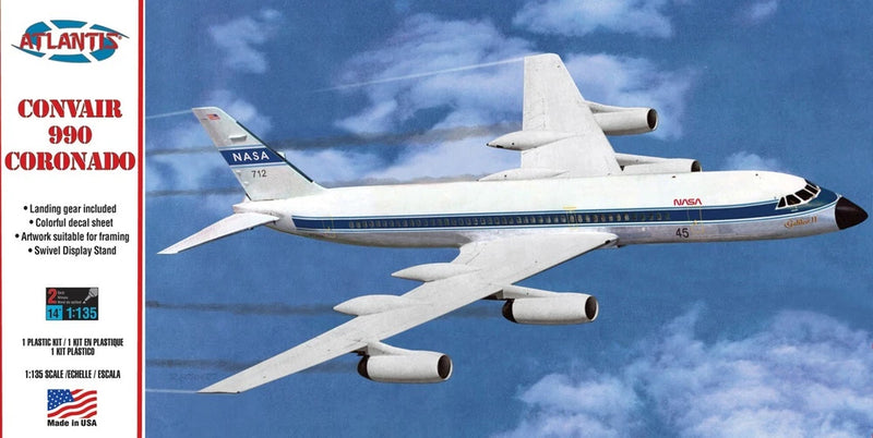 Convair 990 Coronado 1/135 Scale Airliner Atlantis Toy and Hobby