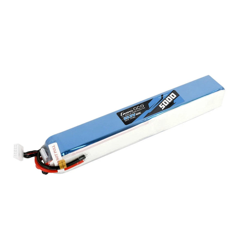 Gens Ace 5000mAh 12S 44.4V 60C Lipo Battery Pack With No Plug Battery