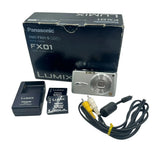 Panasonic Lumix DMC-FX01 Silver Compact Digital Camera LEICA Lens From Japan