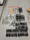 RC Airplane Drone Propeller Lot ~90 Props Graupner XOAR APC Gemfan Mixed Sizes